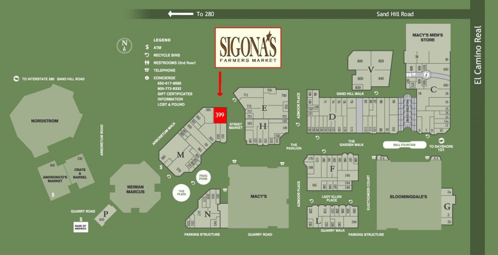 Stanford Shopping Center Map | Andrew Bellay